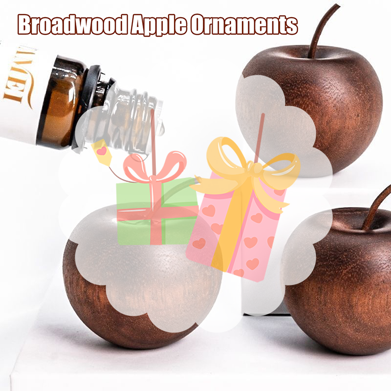 Home Fragrance With Essential Oils - 1PCS Of Wooden Apple Shaped Essential