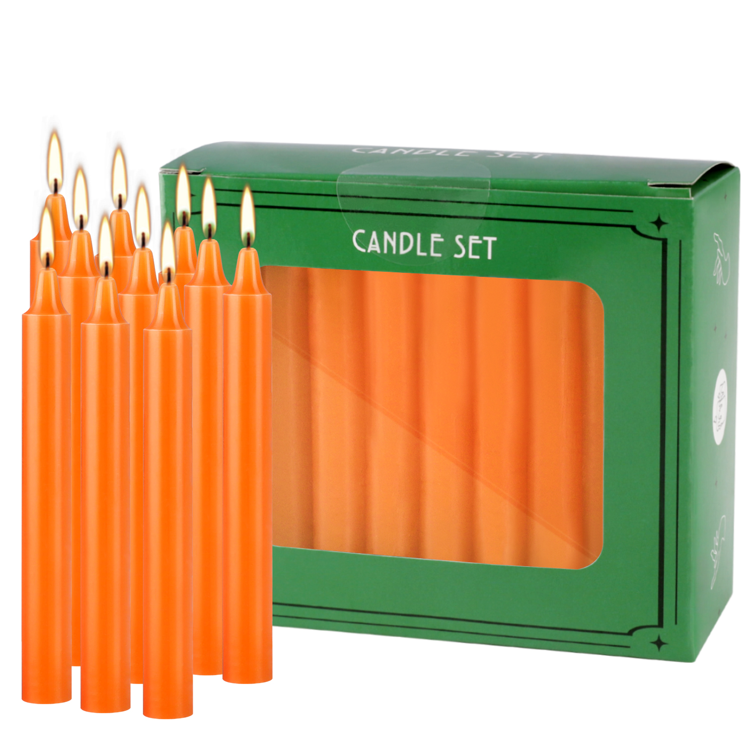 Home Fragrance Wax Melts - Orange 40 Pcs 4Inch Waxs, Drip-Free,