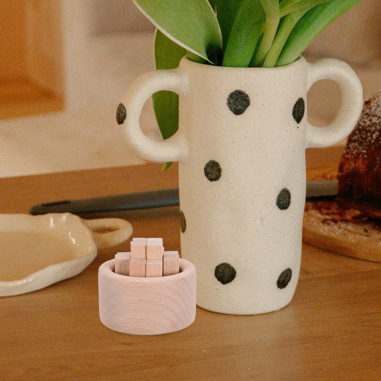 Home Fragrance With Essential Oils - 4Pcs Mini Essential Oil Diffuser Wood