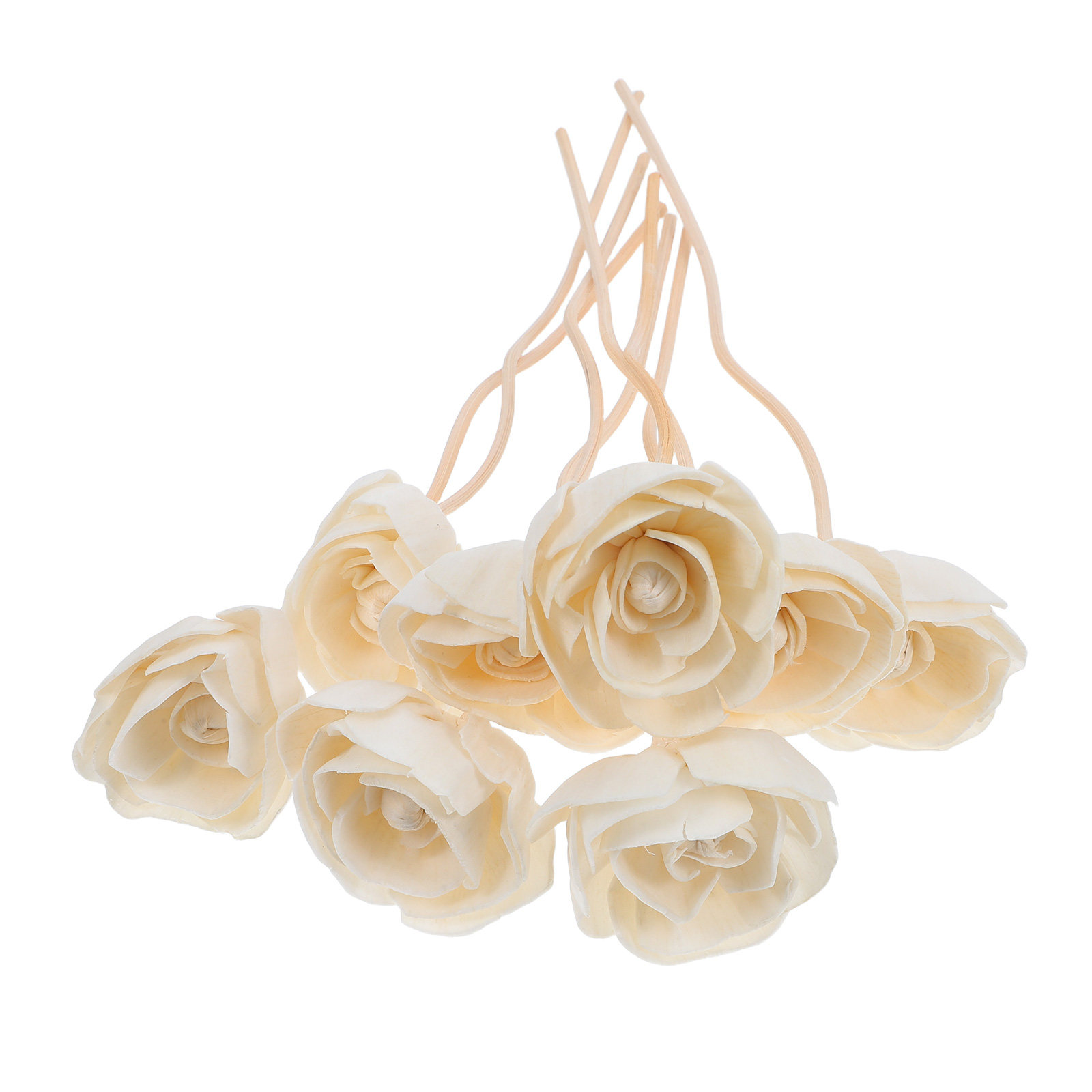 Home Fragrance Diffuser Refills - 8Pcs Flower Design Wooden Diffuser Sticks