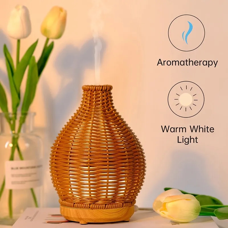Home Fragrance Glade - Wood Weave Mini Vase Air Humidifier
