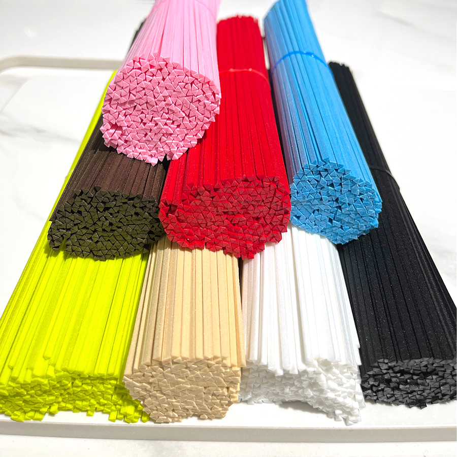 Home Fragrance Diffuser Refills - 50pcs 22cmx3mm Triangle Shape Fibre Reed