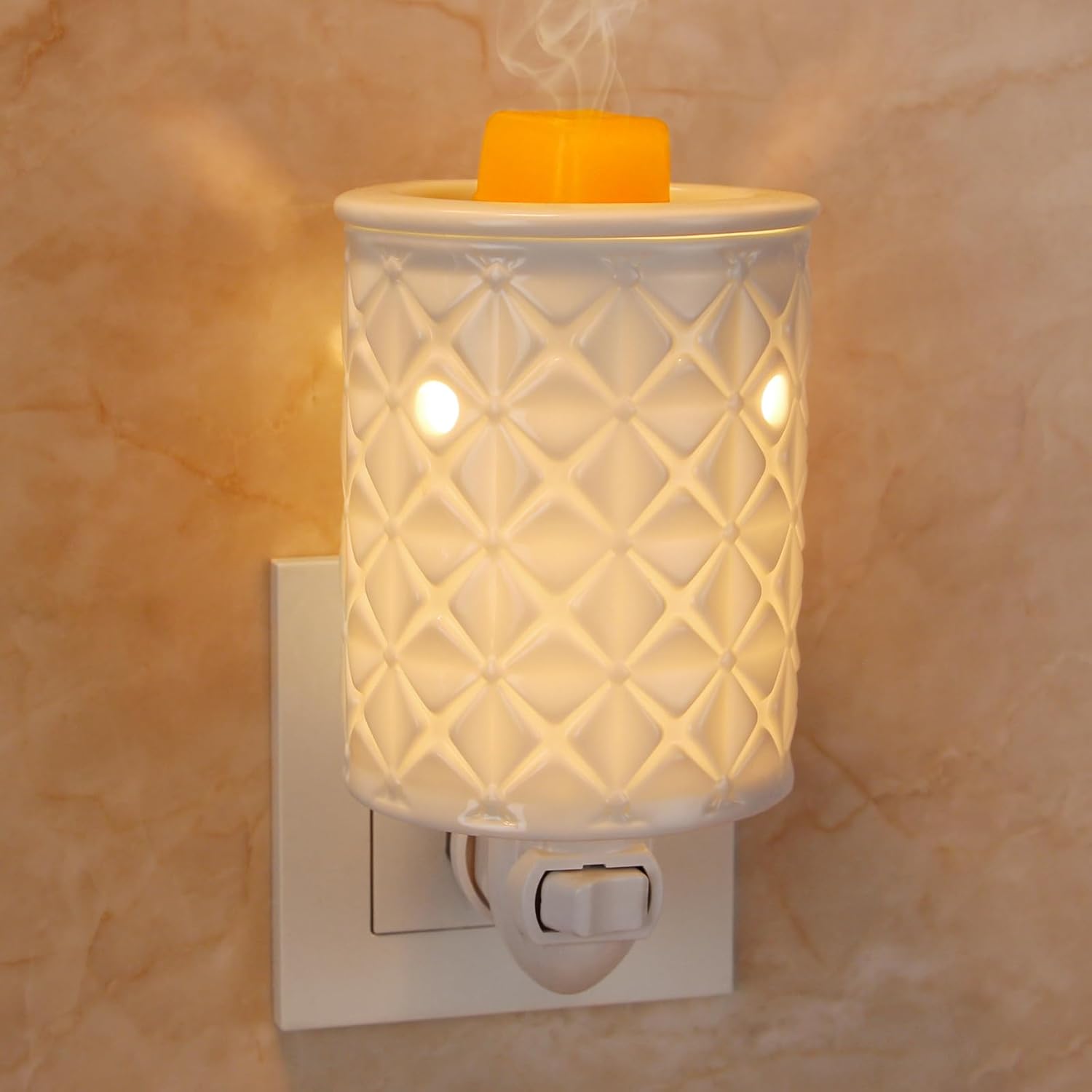 Home Fragrance Wax Melts - Plug in Wax Melt Warmer, Ceramic