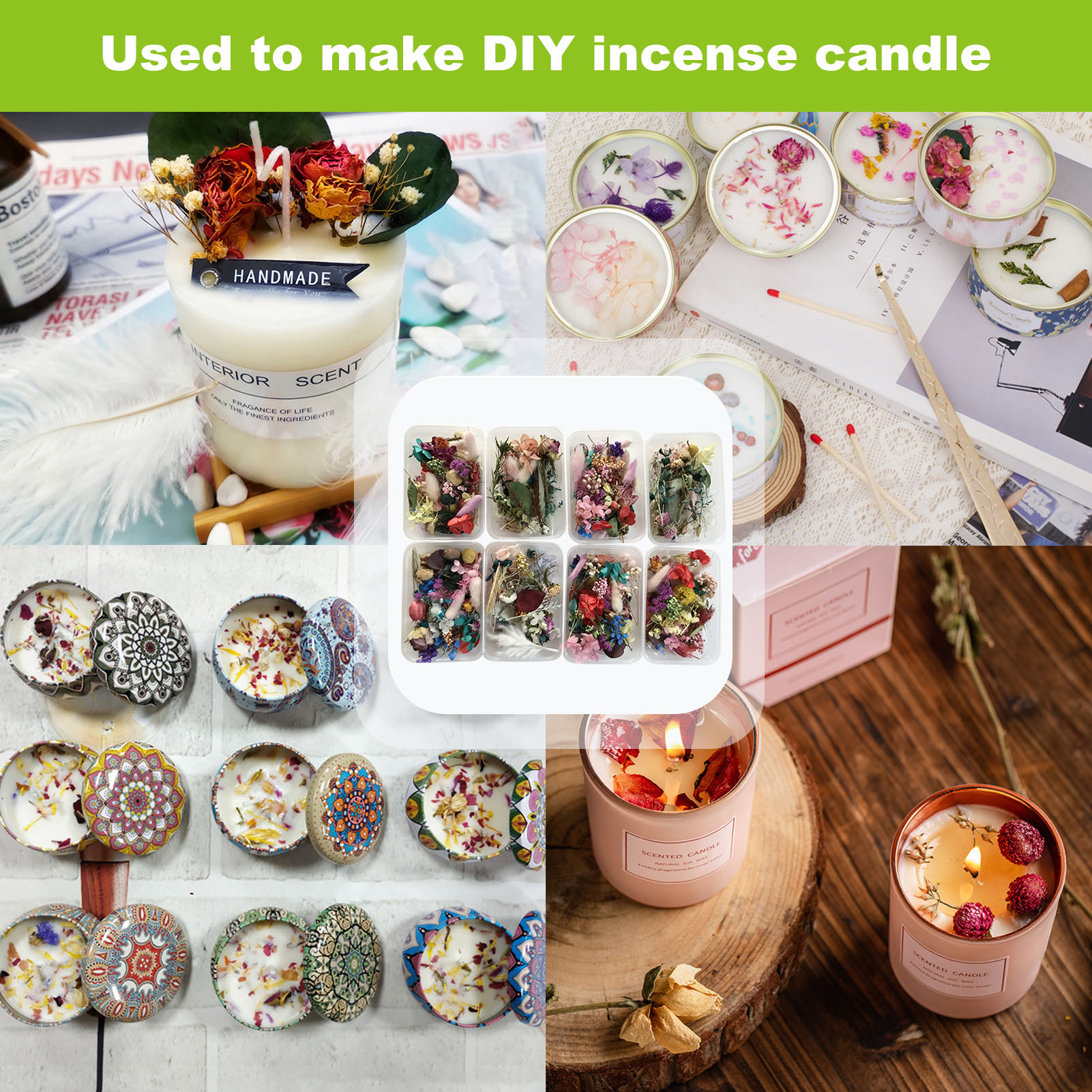Natural Dried Flower Kit Press - Home Fragrance Gift Set 리뷰 및 가격