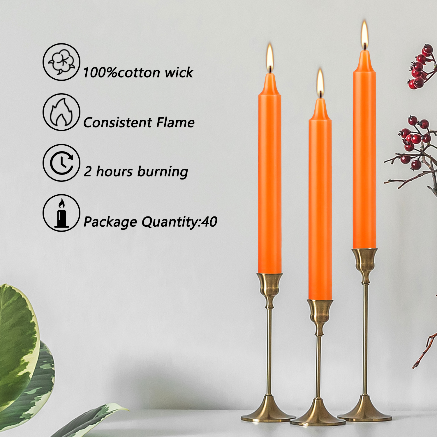Orange 40 Pcs 4Inch Waxs, Drip - Home Fragrance Wax Melts 리뷰 및 가격