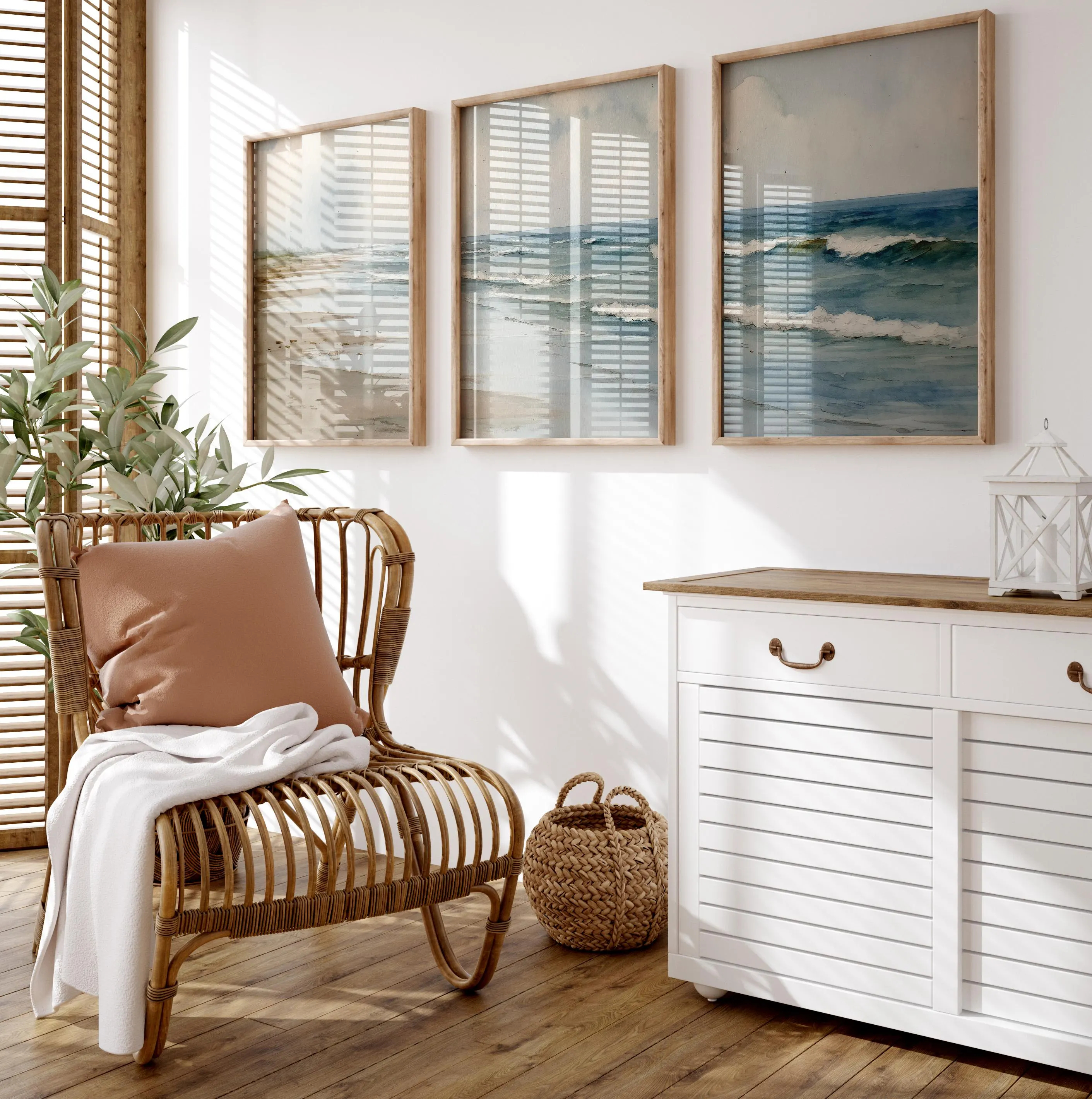 Watercolor Neutral Beach Canva - Home Fragrance Ocean Breeze 리뷰 및 가격