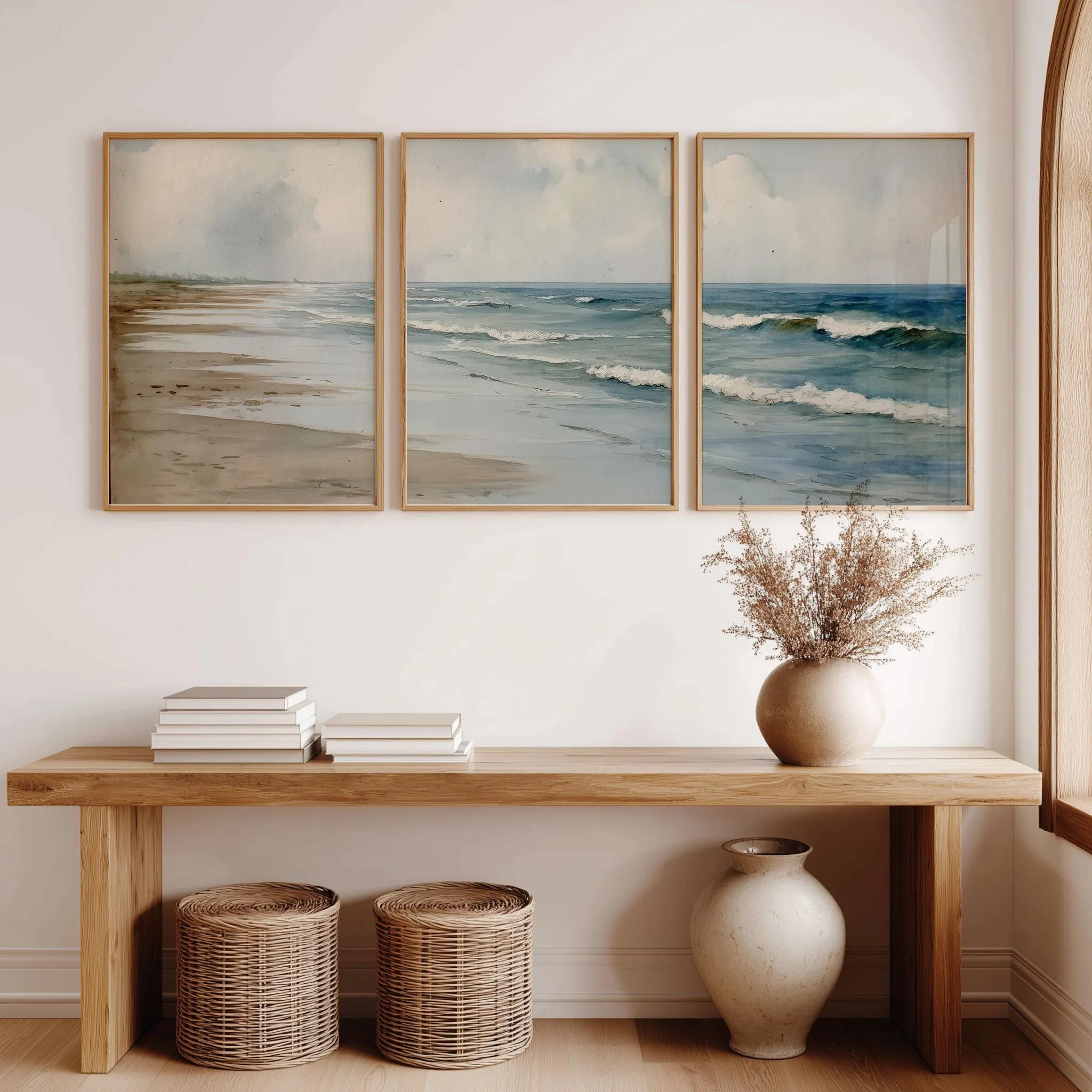 Watercolor Neutral Beach Canva - Home Fragrance Ocean Breeze 리뷰 및 가격