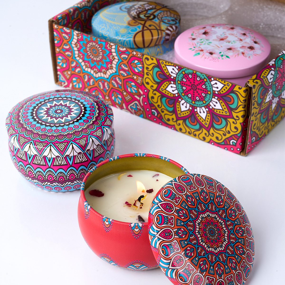 4PCS/Set Scented Candle Box Vi - Home Fragrance Gift Set 리뷰 및 가격