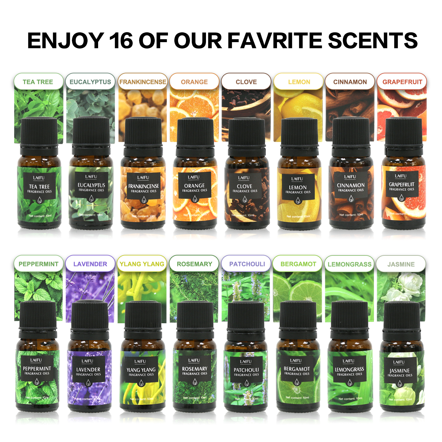 16x10ml Essential Oils Set for - Home Fragrance Gift Set 리뷰 및 가격