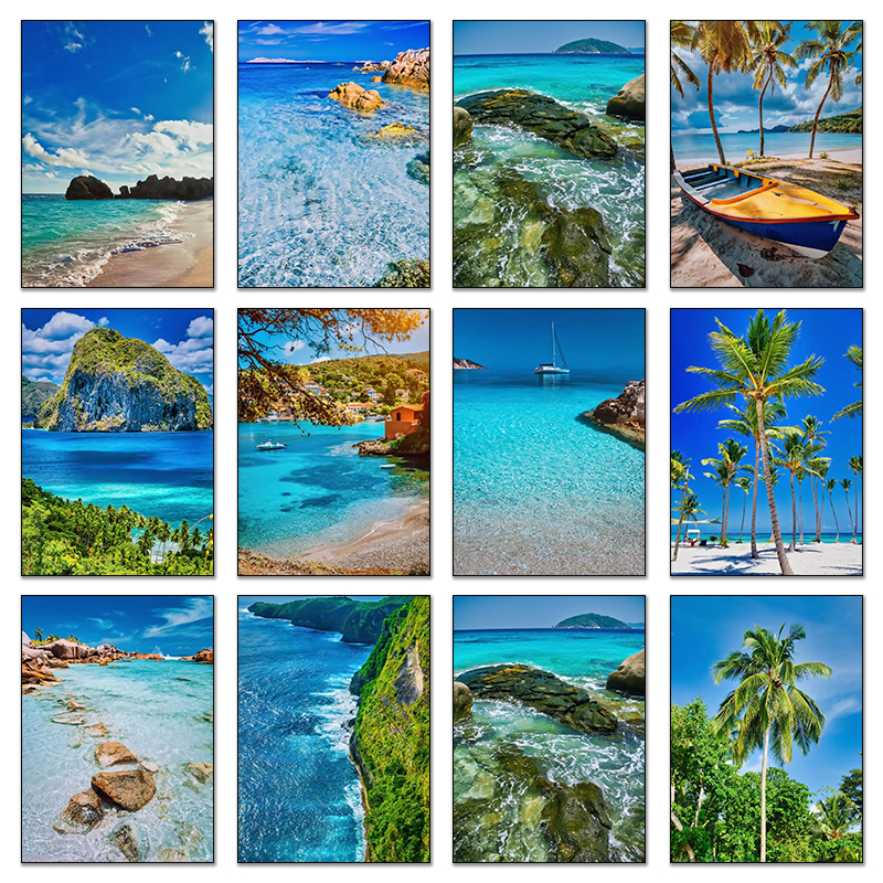 Ocean Waves Beach Blue Sea Pos - Home Fragrance Ocean Breeze 리뷰 및 가격