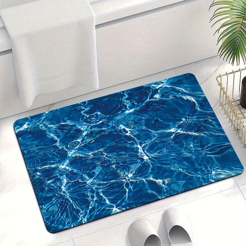 Blue Ocean Wave Pattern Bath M - Home Fragrance Ocean Breeze 리뷰 및 가격