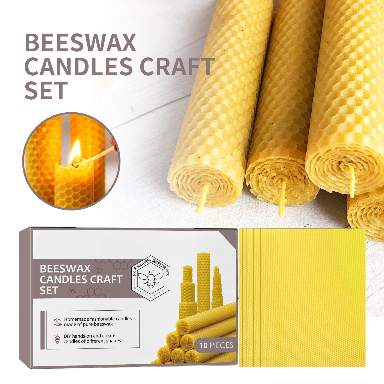 10/20/30pcs Natural Beeswax Sh - Home Fragrance Gift Set 리뷰 및 가격