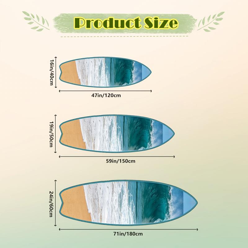 VIKAMA Surfboard Shaped Rug Wa - Home Fragrance Ocean Breeze 리뷰 및 가격