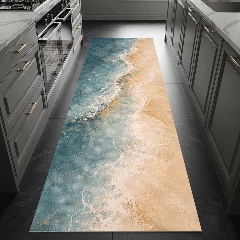 Abstract Ocean Runner Rug Coas - Home Fragrance Ocean Breeze 리뷰 및 가격