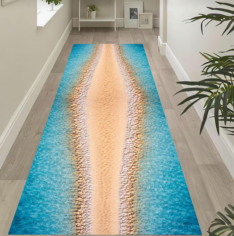 Abstract Ocean Runner Rug Coas - Home Fragrance Ocean Breeze 리뷰 및 가격