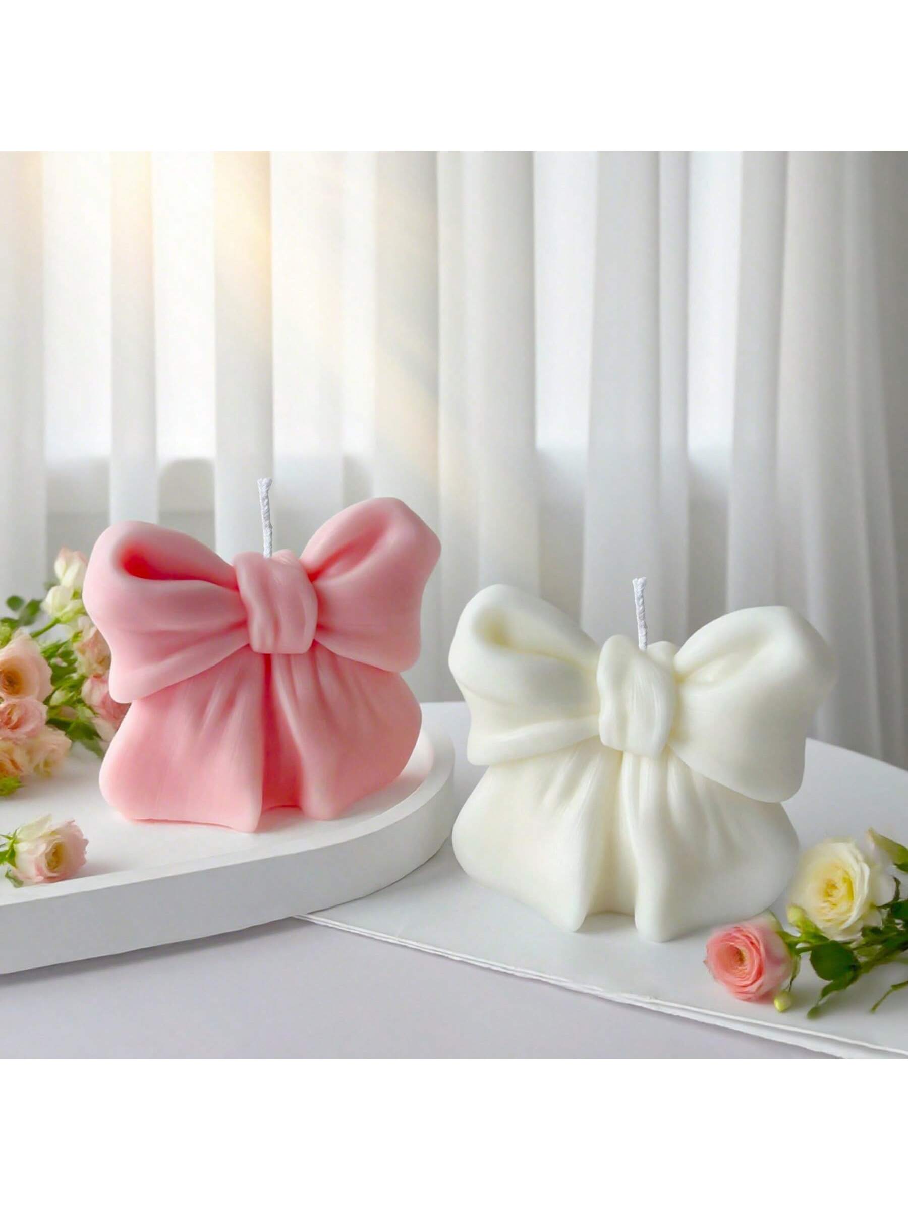 1pc Bow scented Candle, 3D Bow - Home Fragrance Wax Melts 리뷰 및 가격