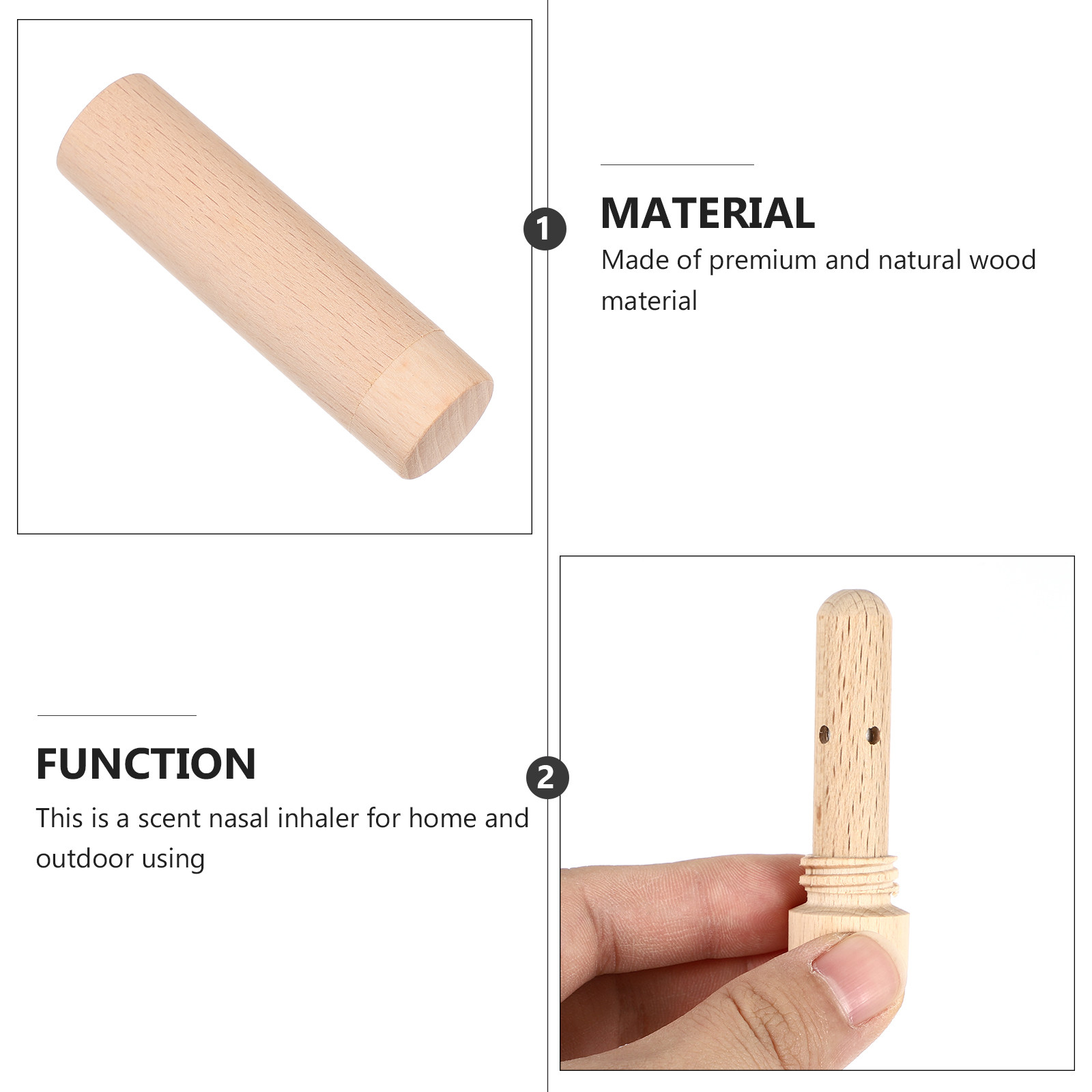 1Pcs Wooden Scent Nasal Inhale - Home Fragrance With Essential Oils 리뷰 및 가격