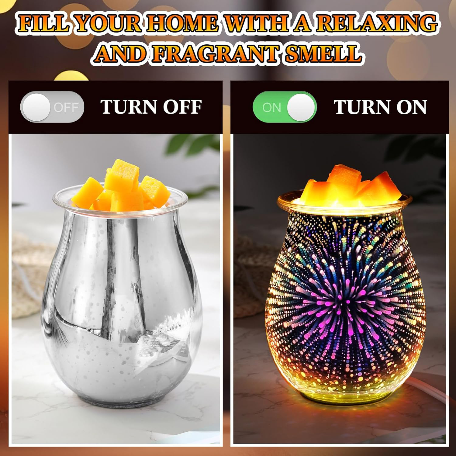 Wax Melts 3D Glass Electric Wa - Home Fragrance Wax Melts 리뷰 및 가격
