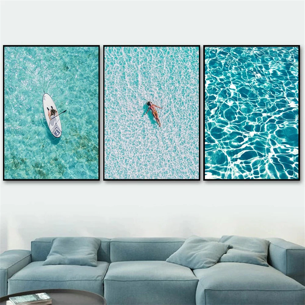 Beach Blue Ocean Wave Sea Wate - Home Fragrance Ocean Breeze 리뷰 및 가격